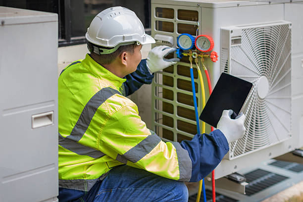 Professional Ductwork Repair technician working in Vails Gate, NY